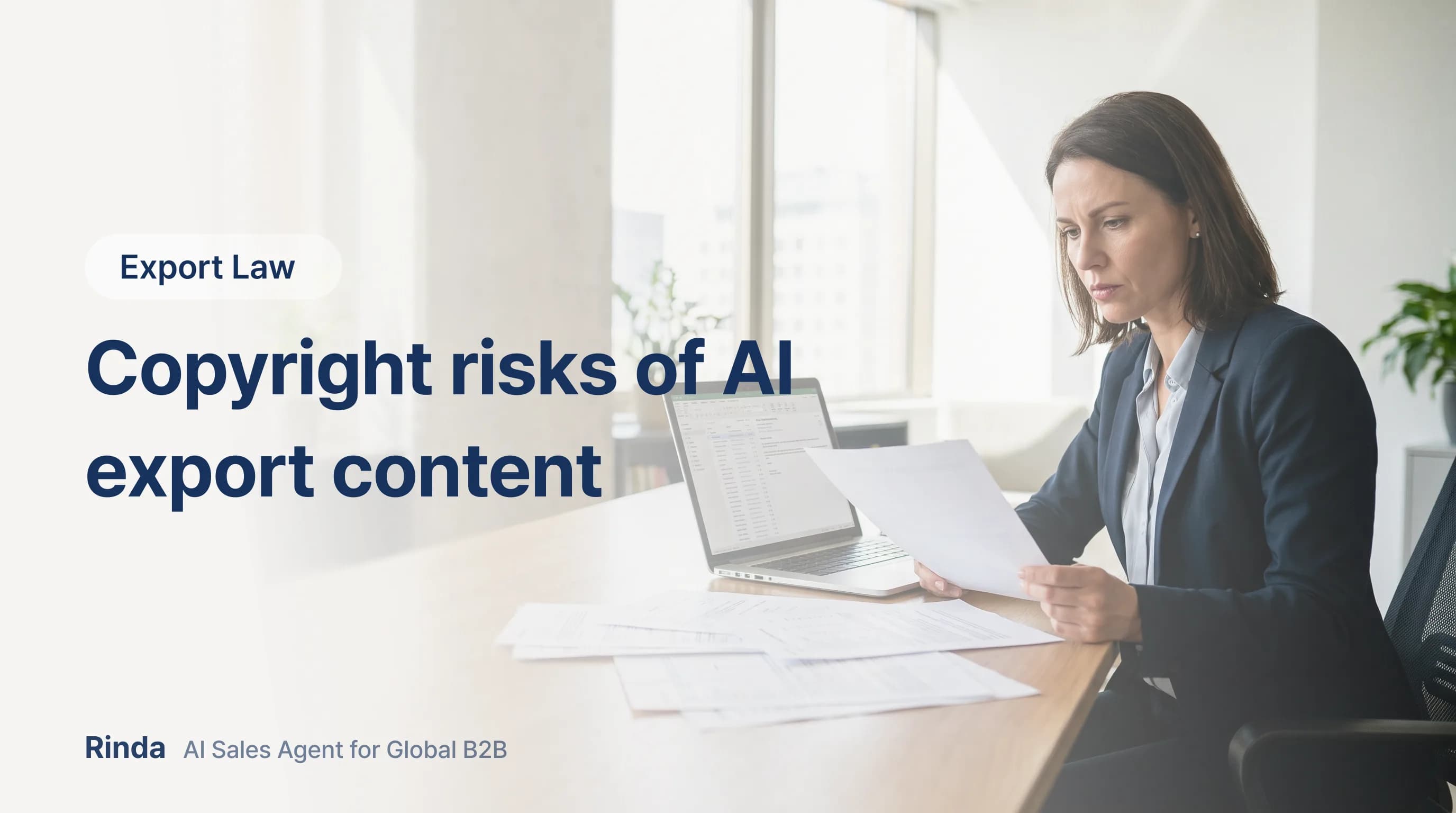Copyright risks of AI export content