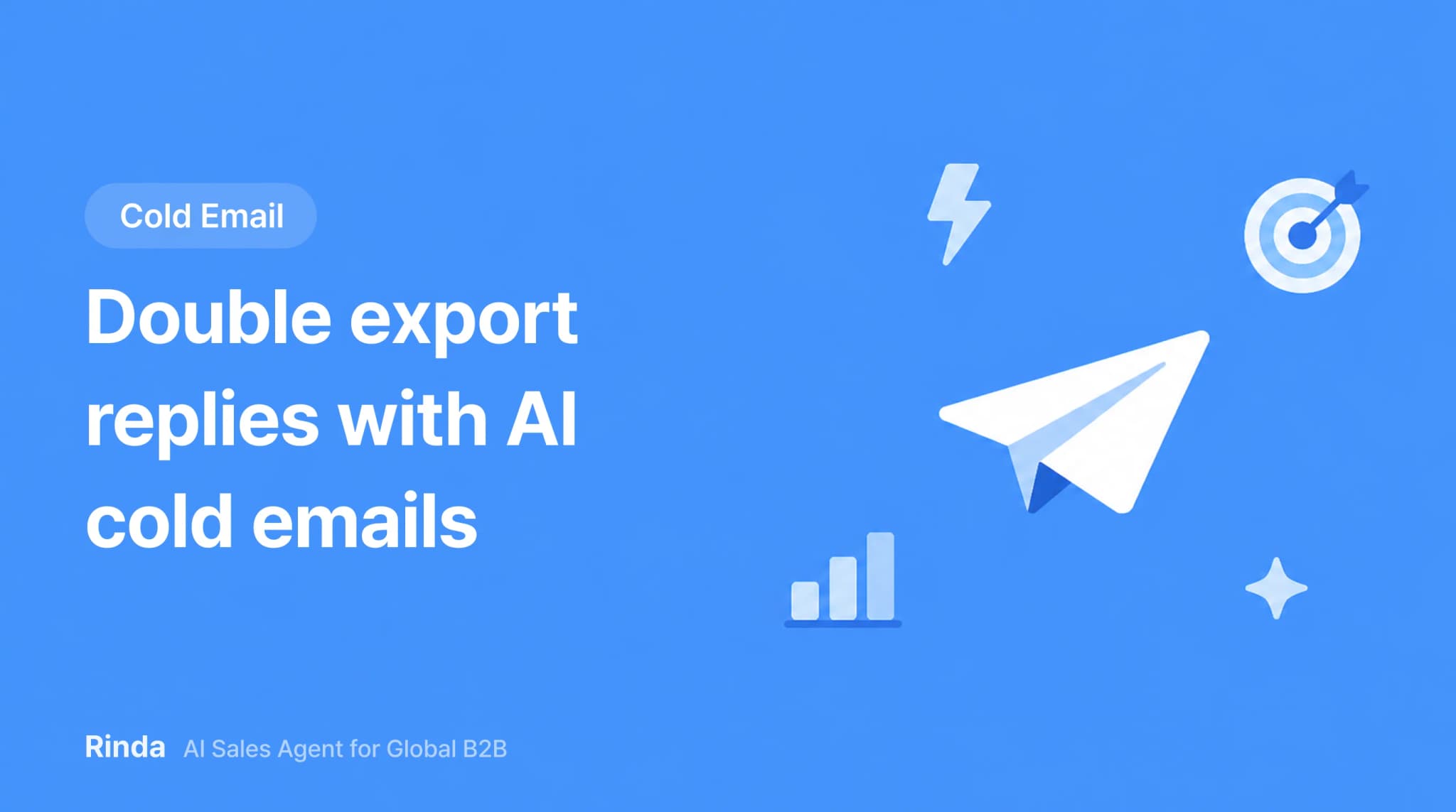 Double export replies with AI cold emails