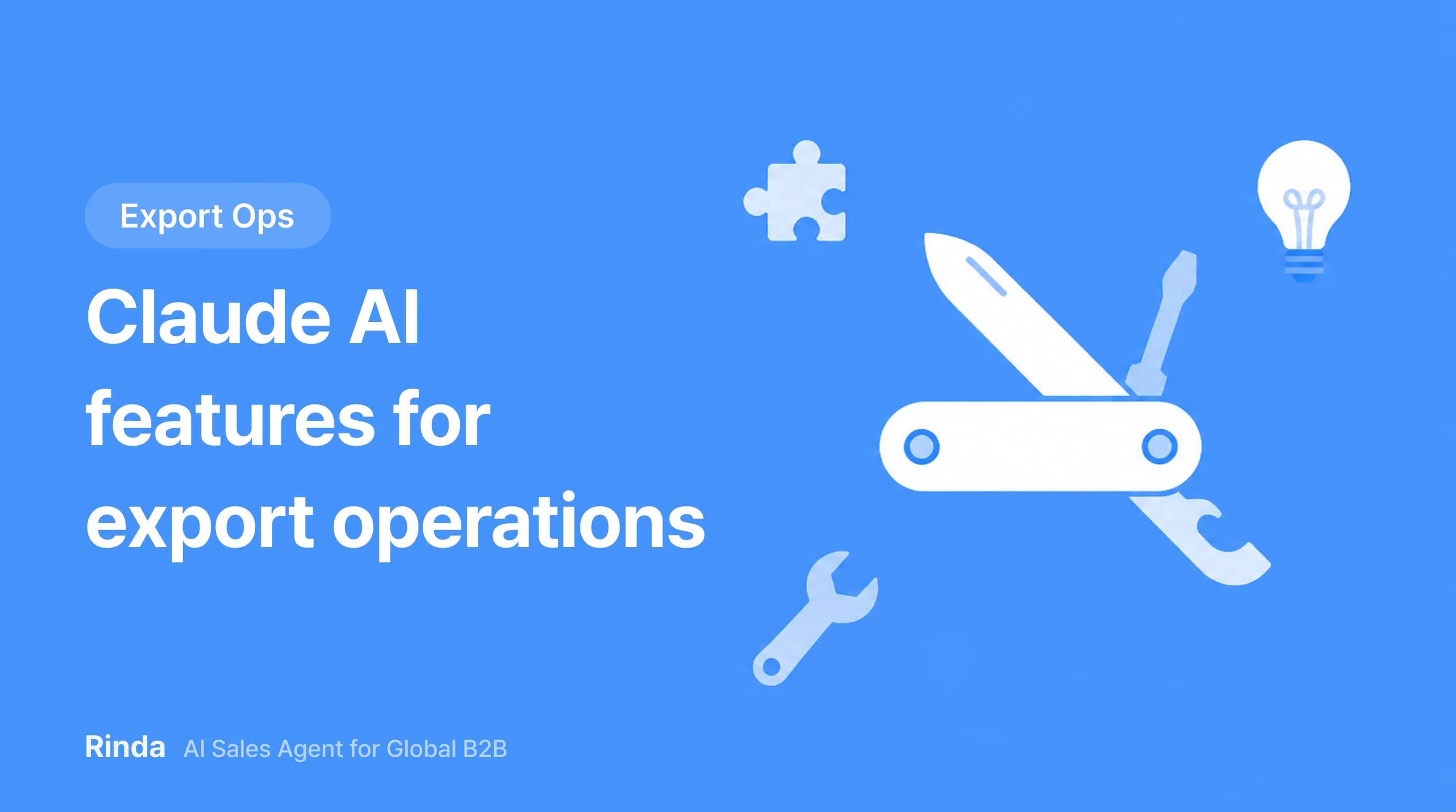 Claude AI features for export operations