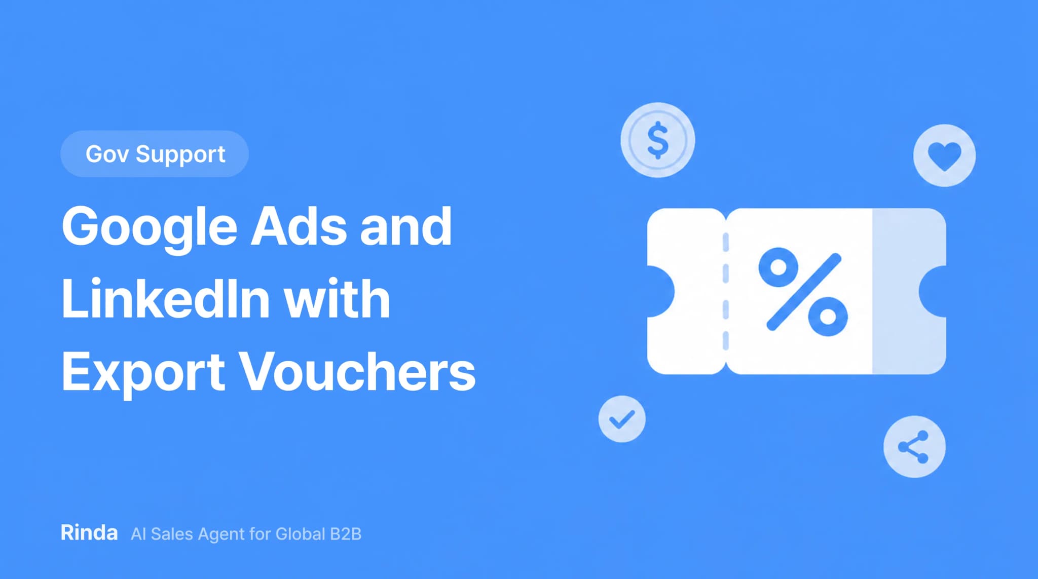 Google Ads and LinkedIn with Export Vouchers