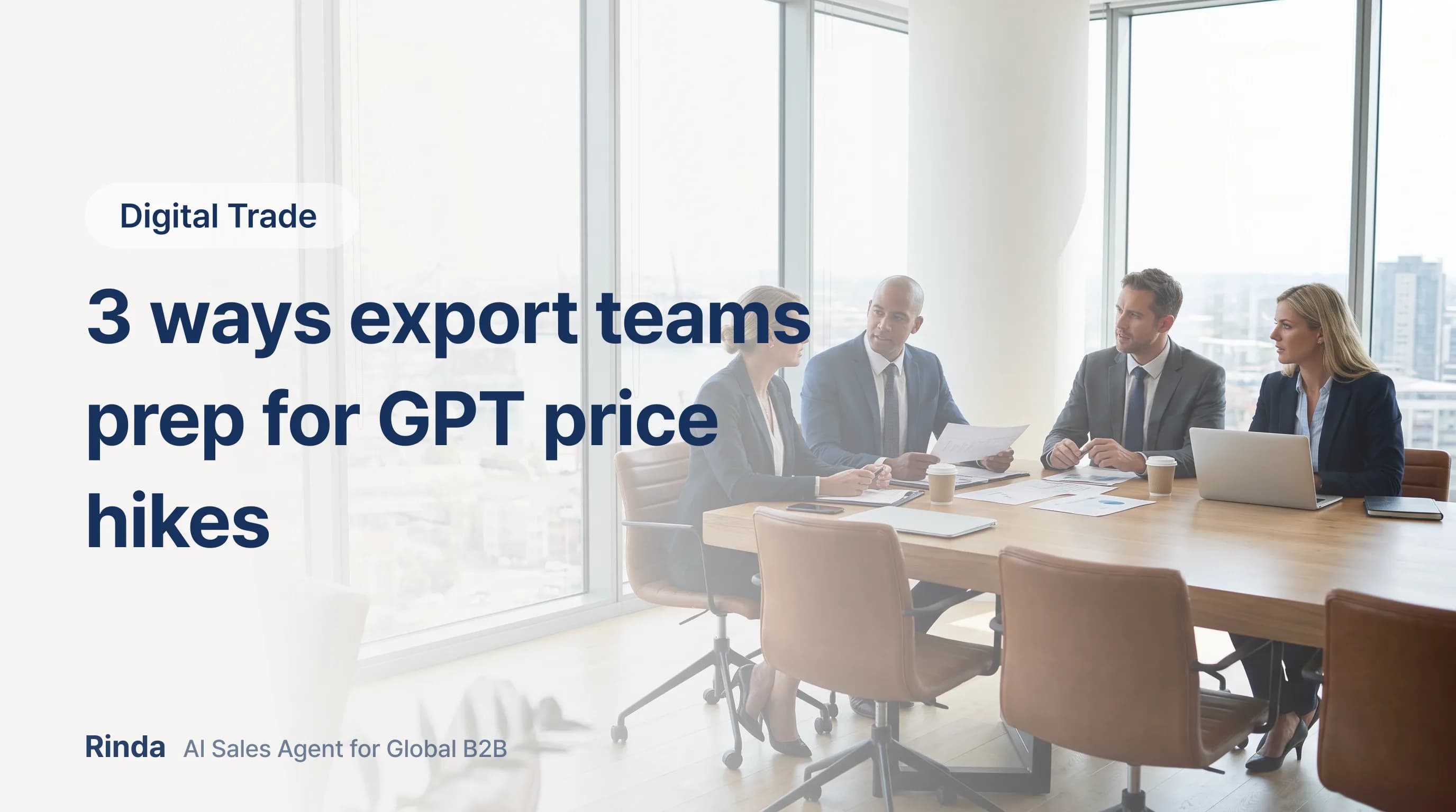3 ways export teams prep for GPT price hikes