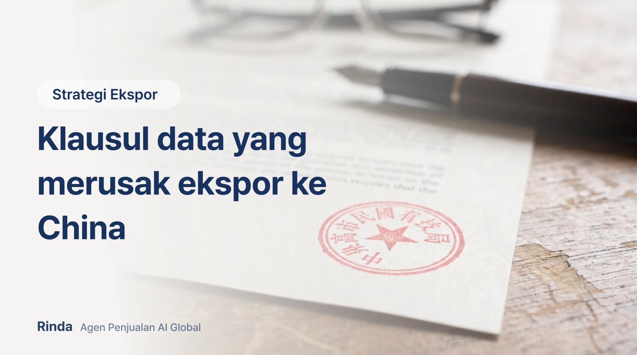 Klausul data yang merusak ekspor ke China