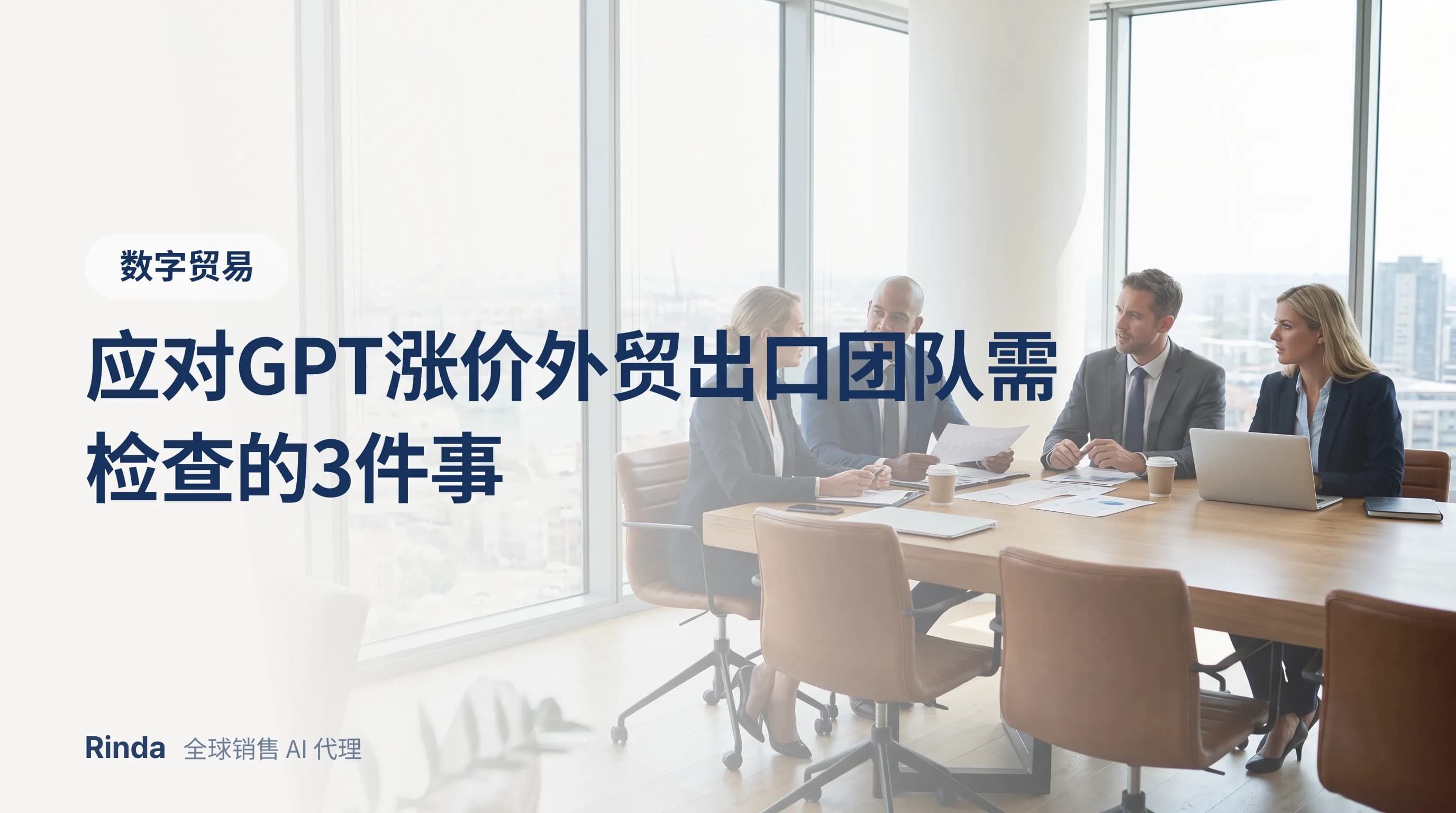 应对GPT涨价外贸出口团队需检查的3件事