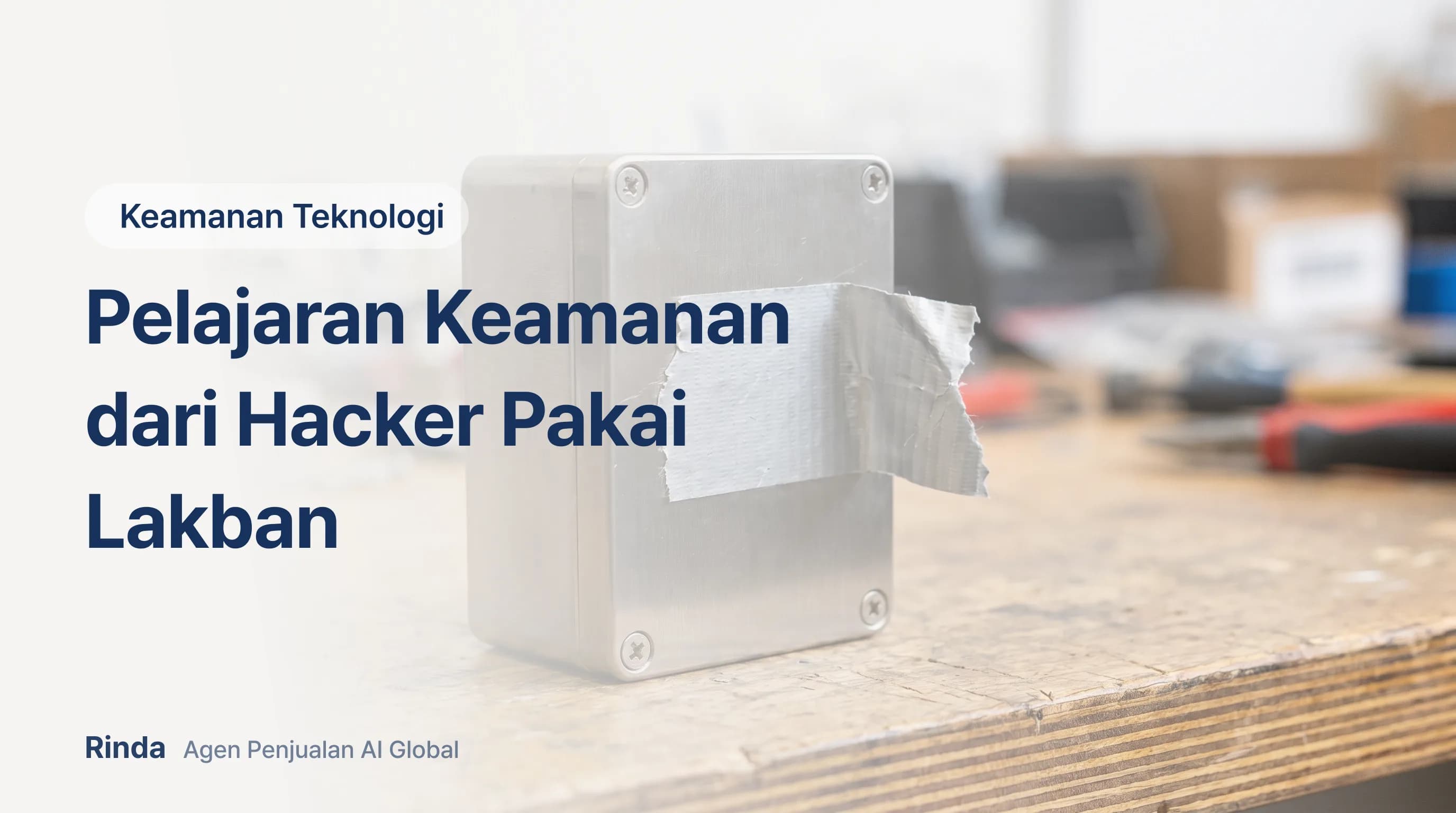 Pelajaran Keamanan dari Hacker Pakai Lakban