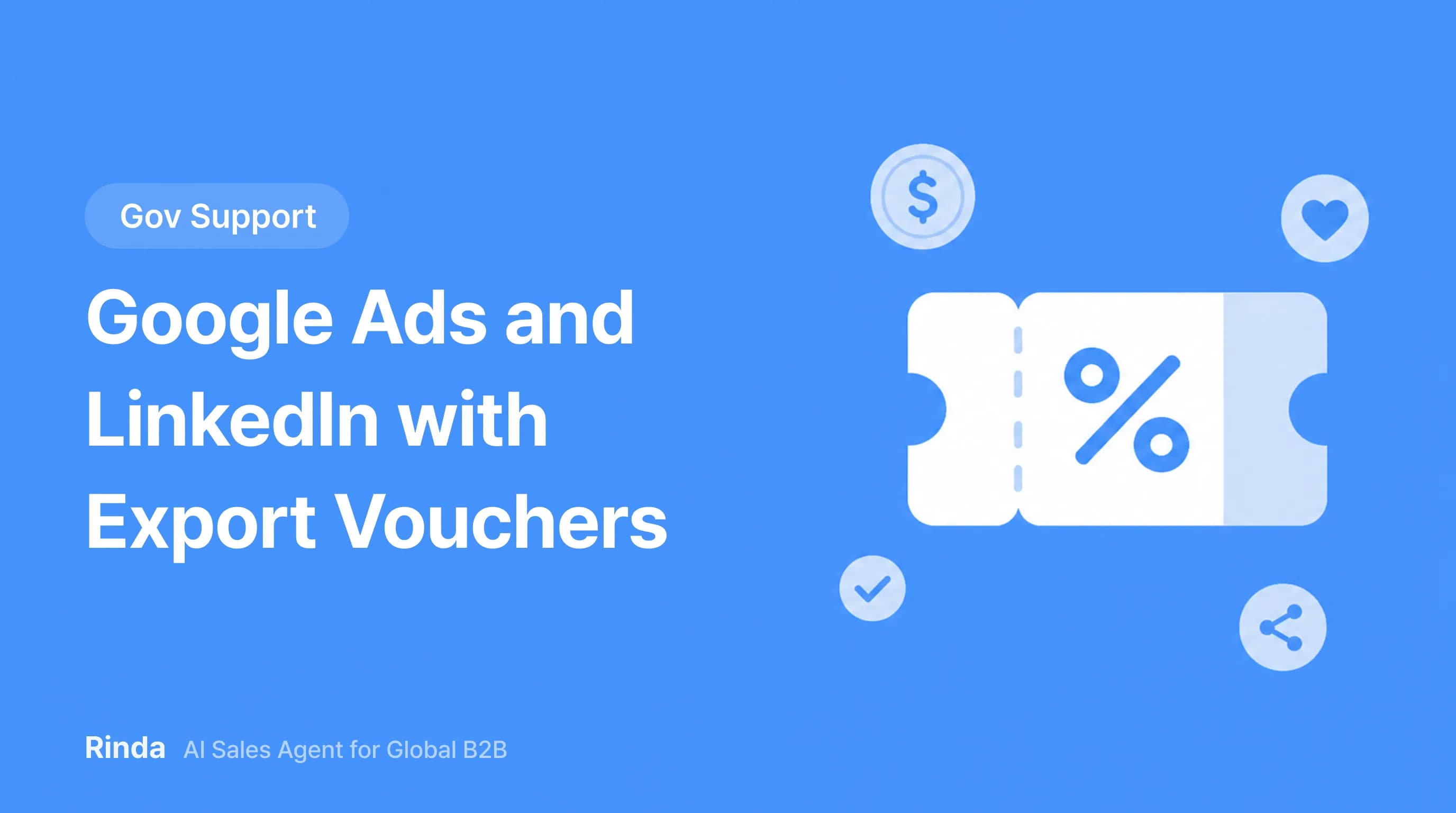 Google Ads and LinkedIn with Export Vouchers