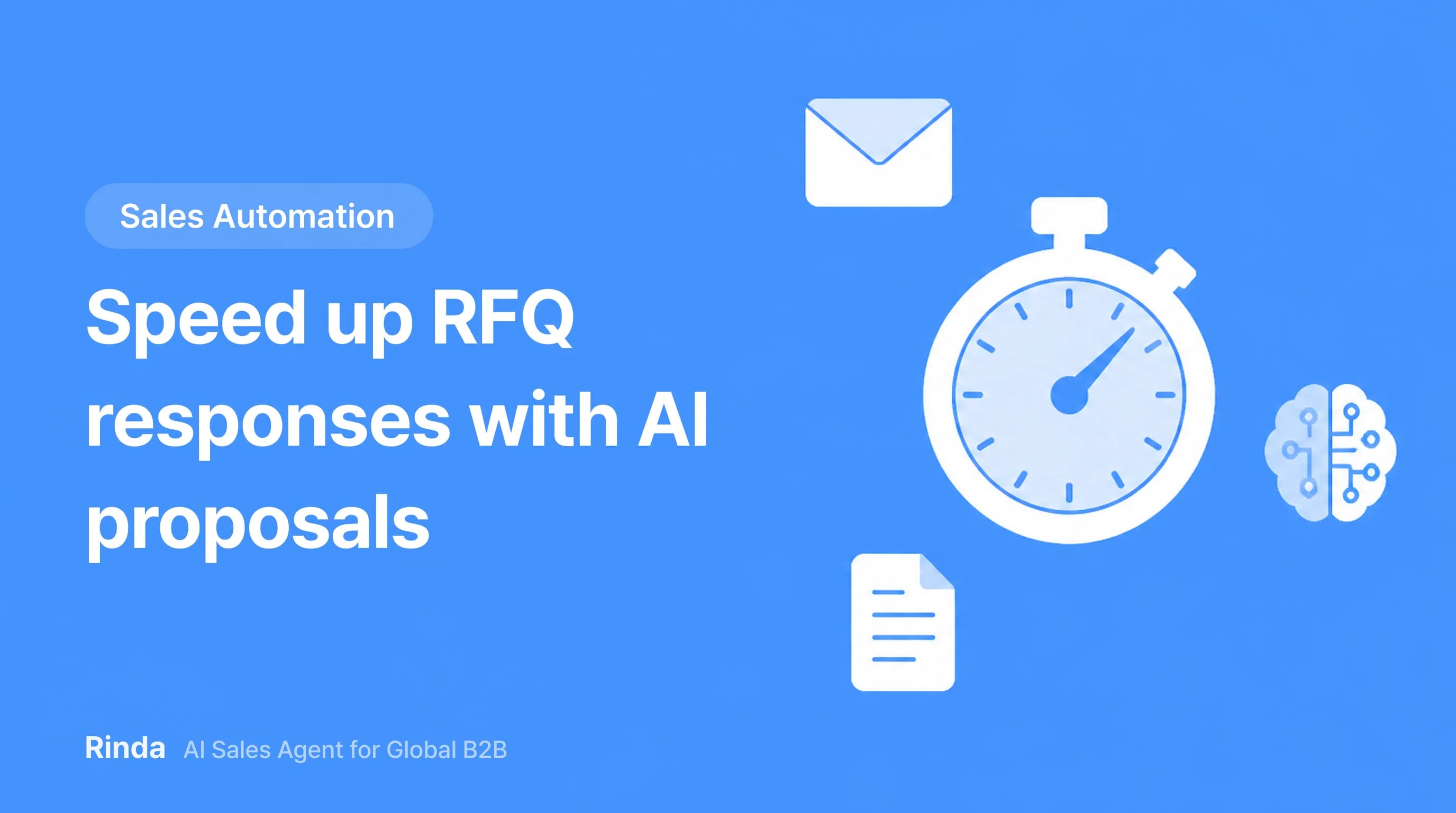 Speed up RFQ responses with AI proposals