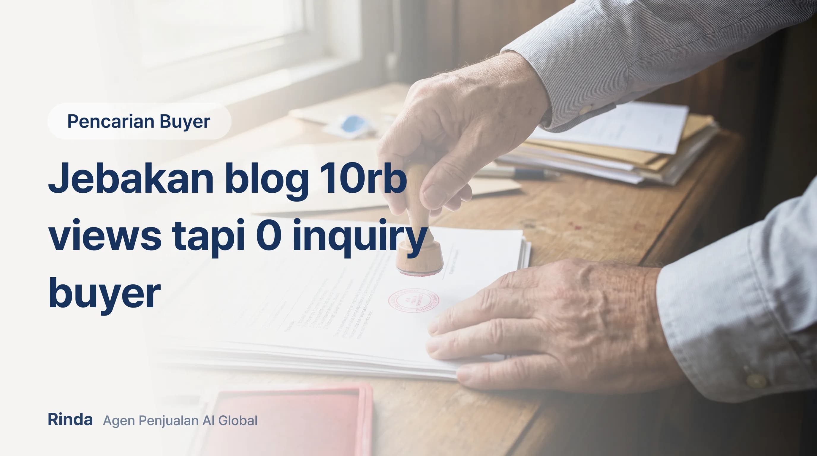 Jebakan blog 10rb views tapi 0 inquiry buyer