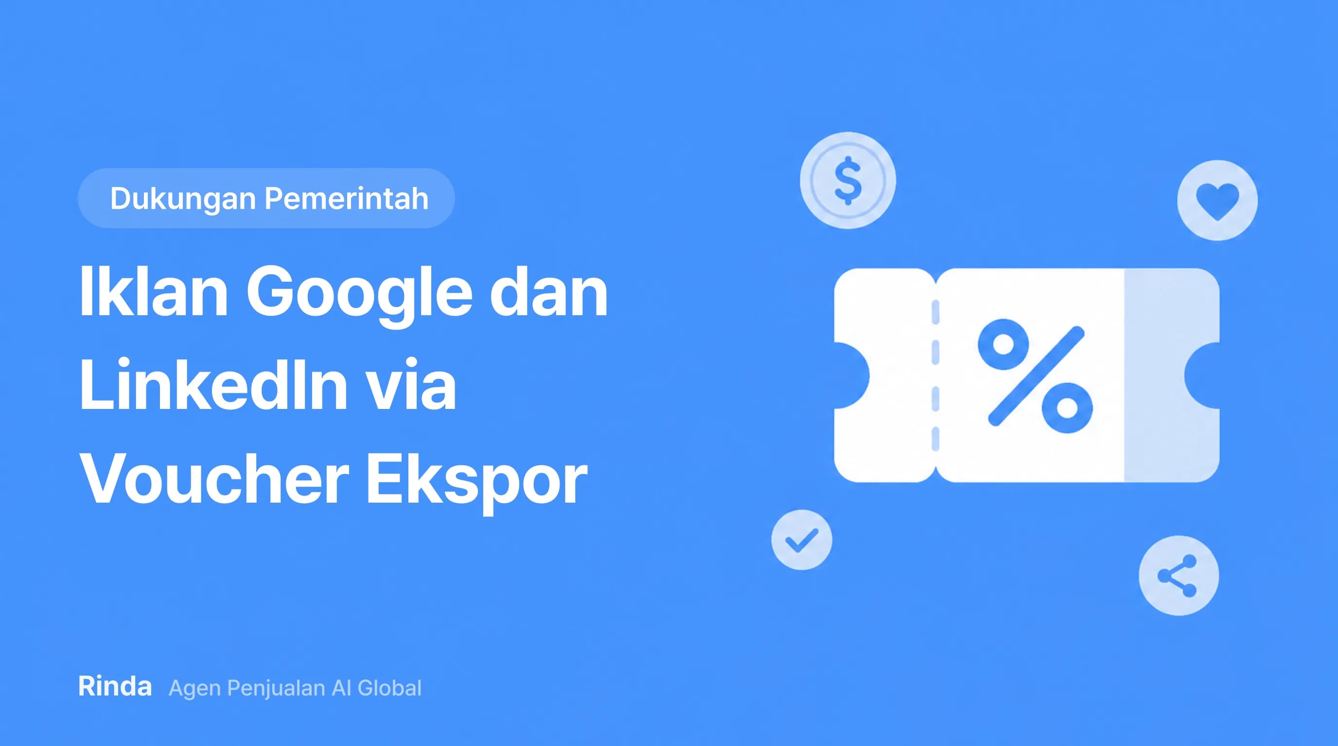 Iklan Google dan LinkedIn via Voucher Ekspor