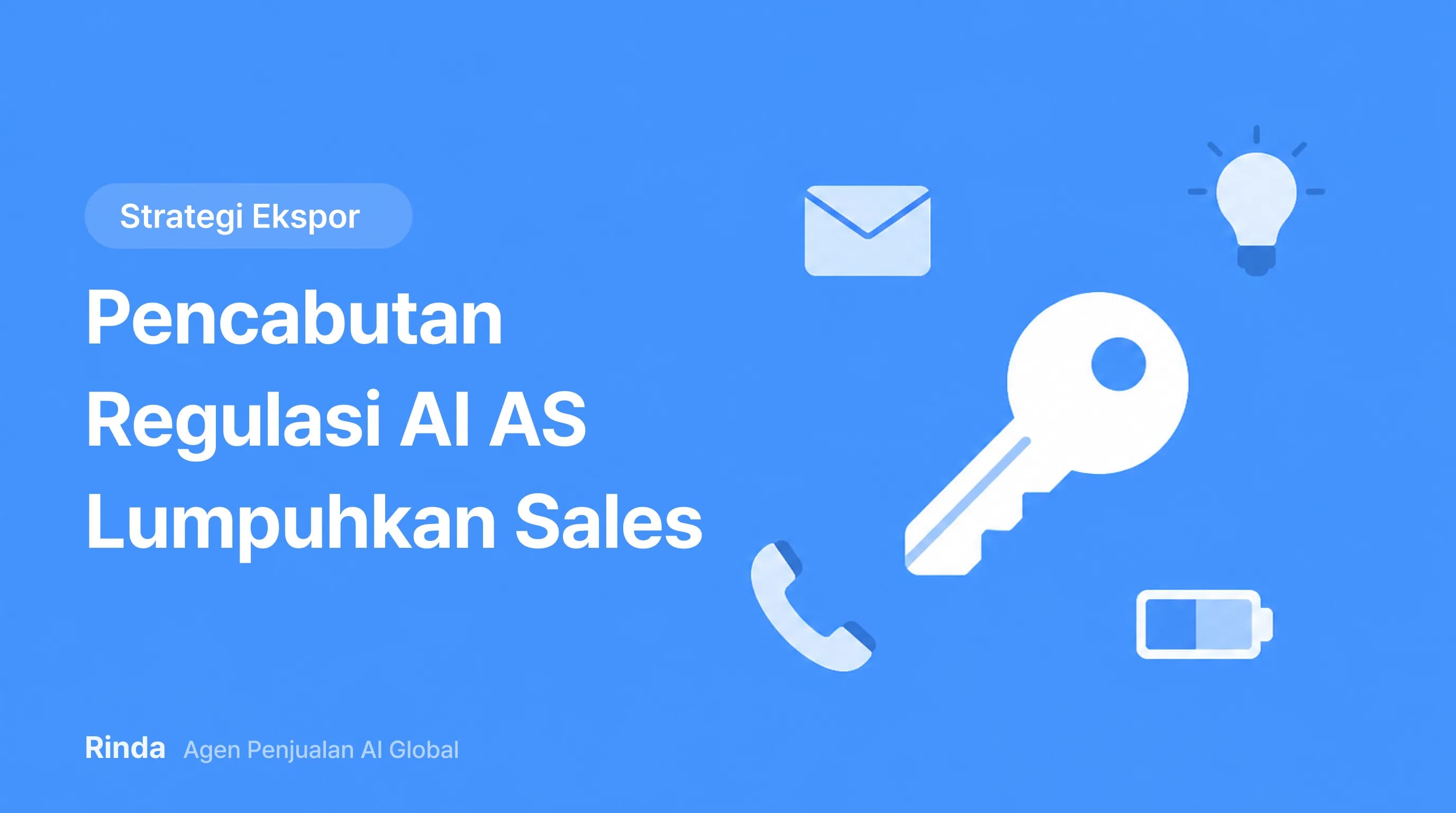 Pencabutan Regulasi AI AS Lumpuhkan Sales