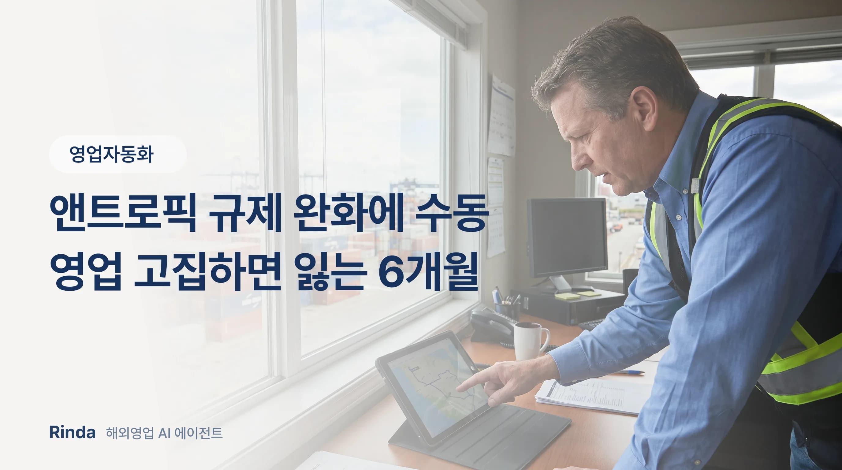 앤트로픽 규제 완화에 수동 영업 고집하면 잃는 6개월
