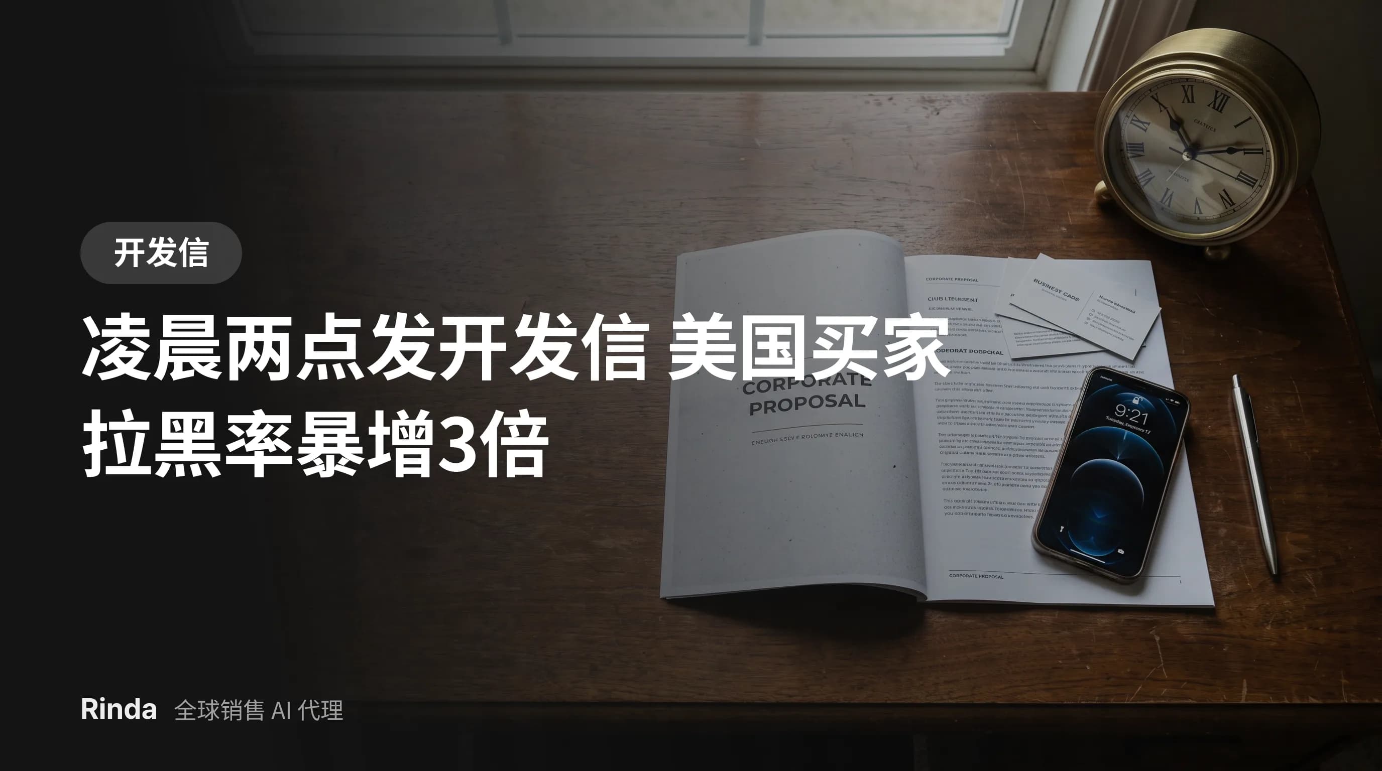 凌晨两点发开发信 美国买家拉黑率暴增3倍