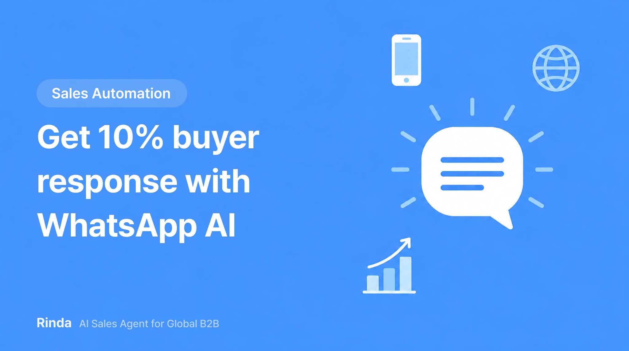 Get 10% buyer response with WhatsApp AI