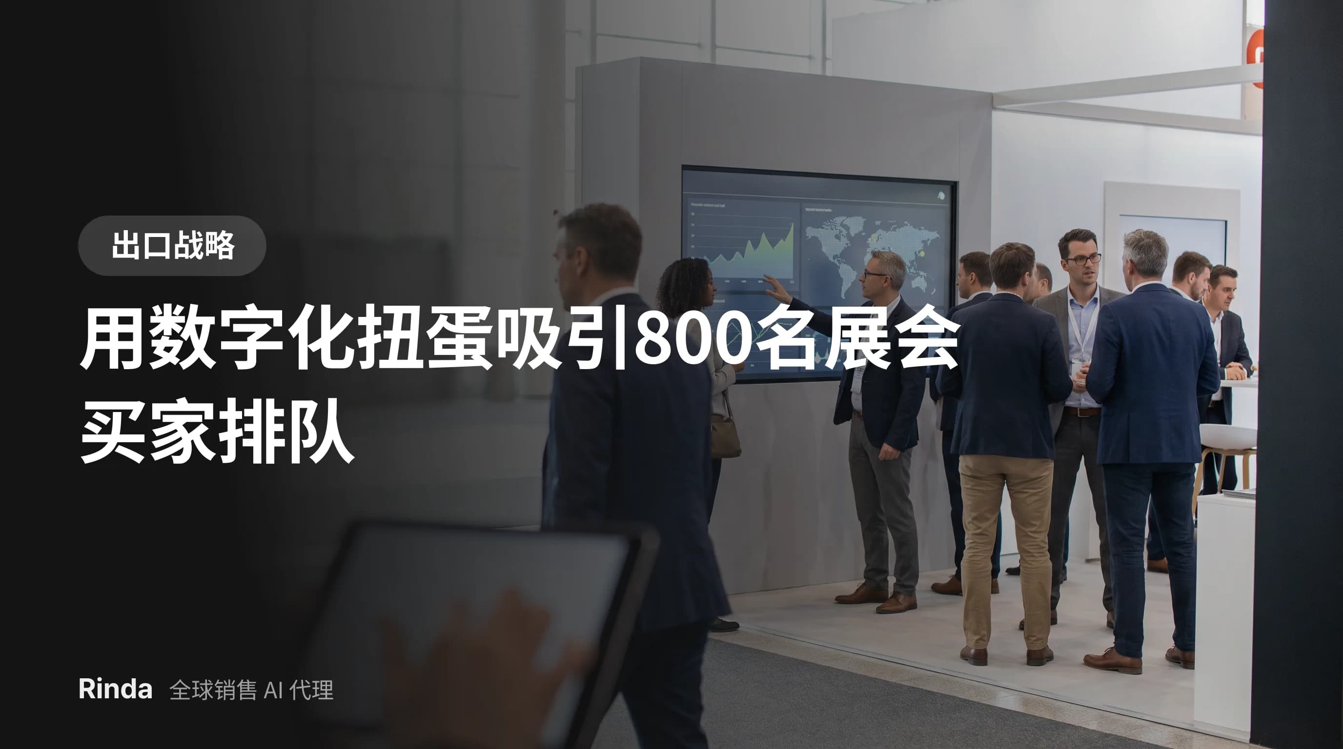 用数字化扭蛋吸引800名展会买家排队