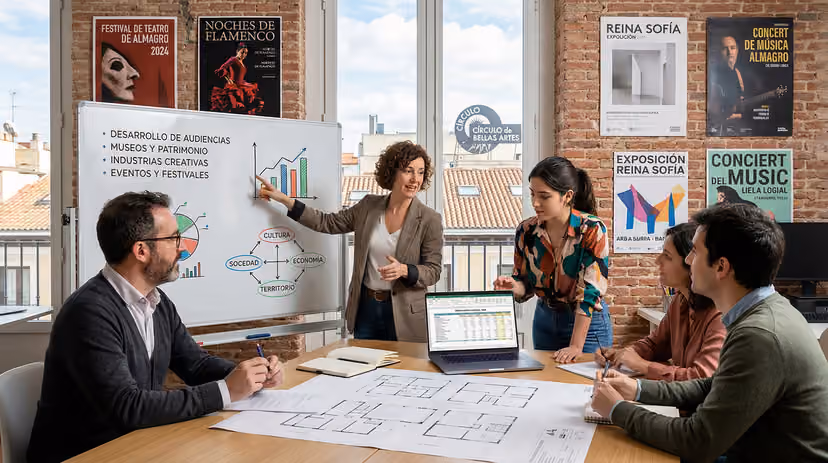 A South Korean business team presenting a SaaS pipeline architecture diagram to international buyers in a bright, collaborative meeting room
